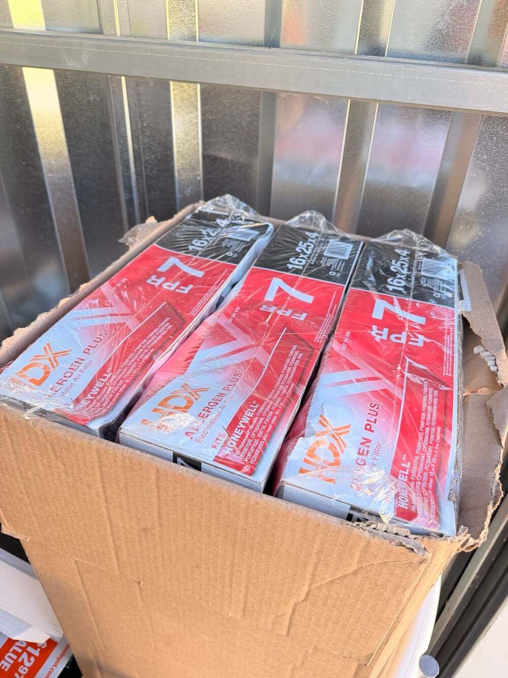 3 x Honeywell FPR 7 Air Filter 16x25x4